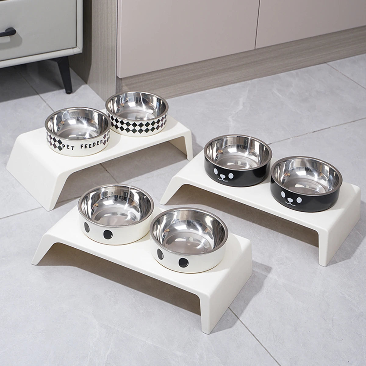 Elevated Dual Pet Feeder