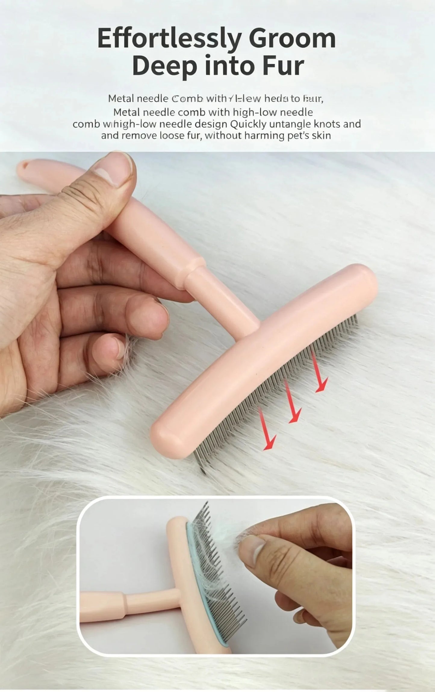 Stainless Steel Dematting Comb