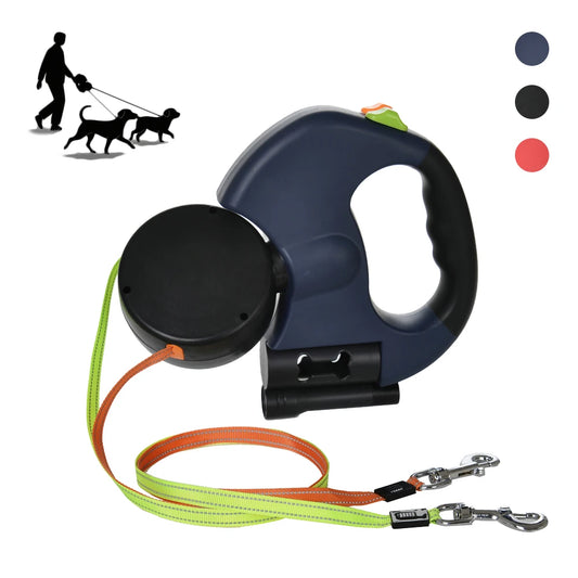 Retractable Dual Dog Leash
