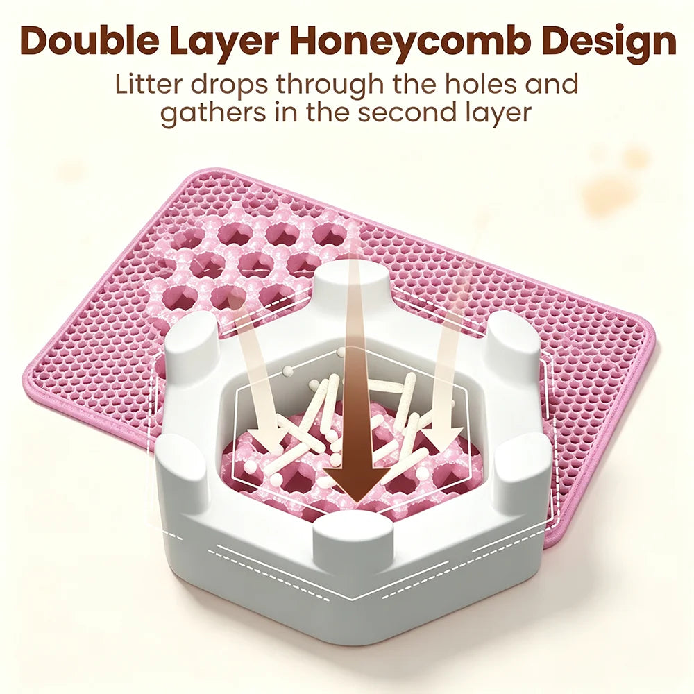 Double-Layer Litter Trapping Mat