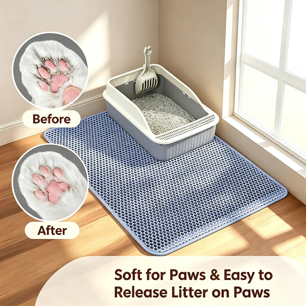 Double-Layer Litter Trapping Mat
