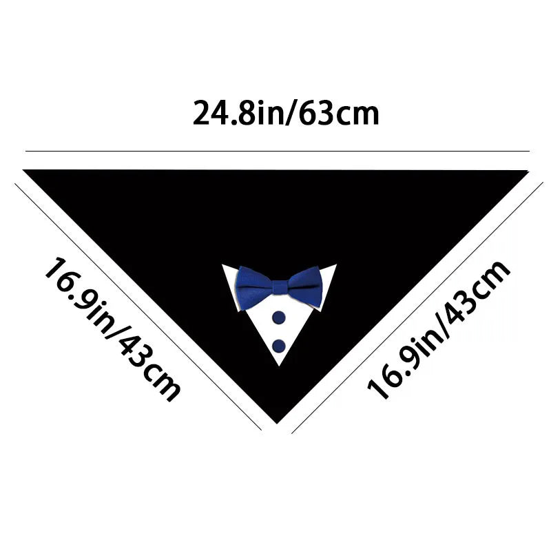 Tuxedo Bandana with Bow Tie