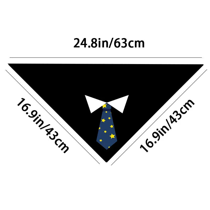 Tuxedo Bandana with Bow Tie