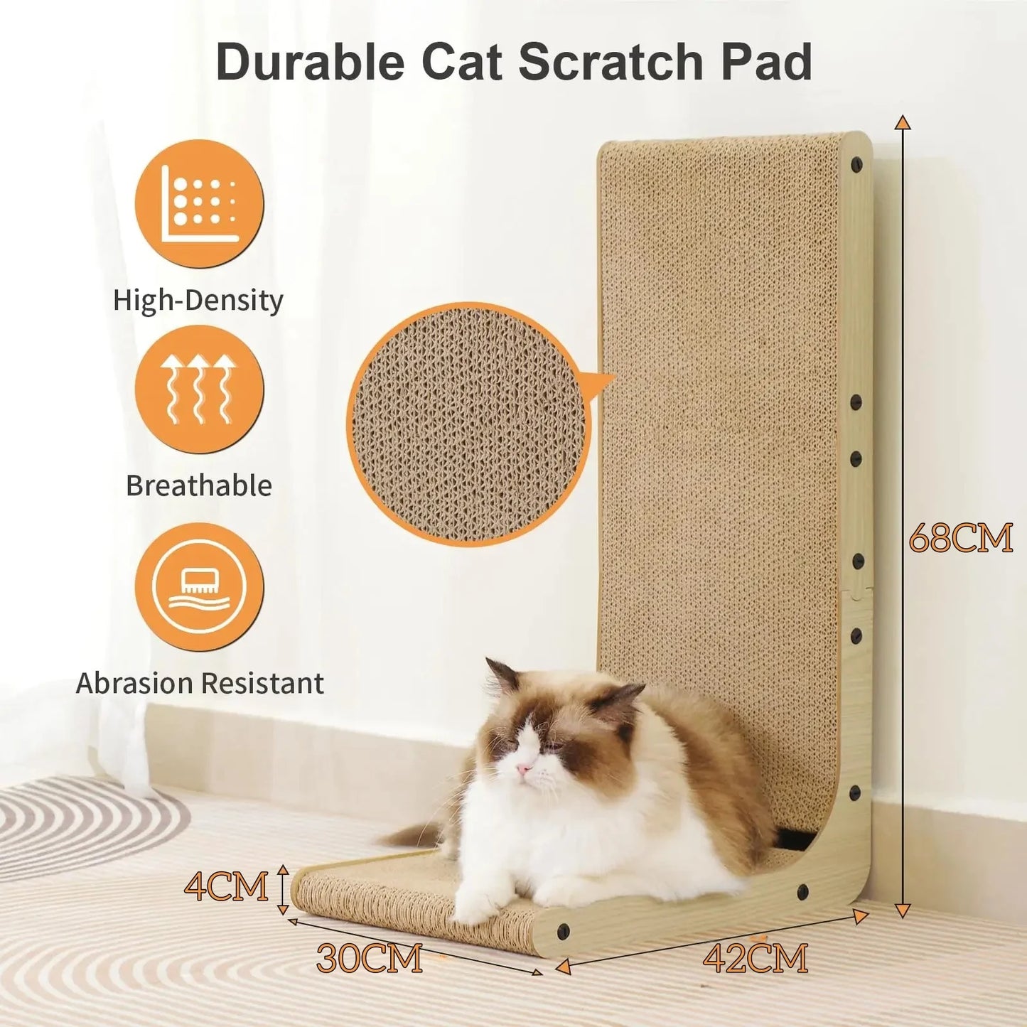 L-Shape Cat Scratcher