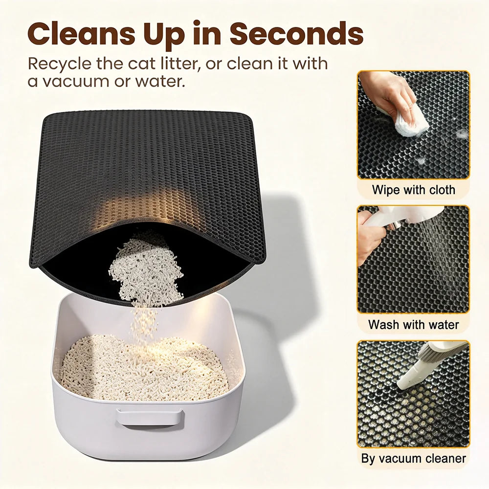 Double-Layer Litter Trapping Mat