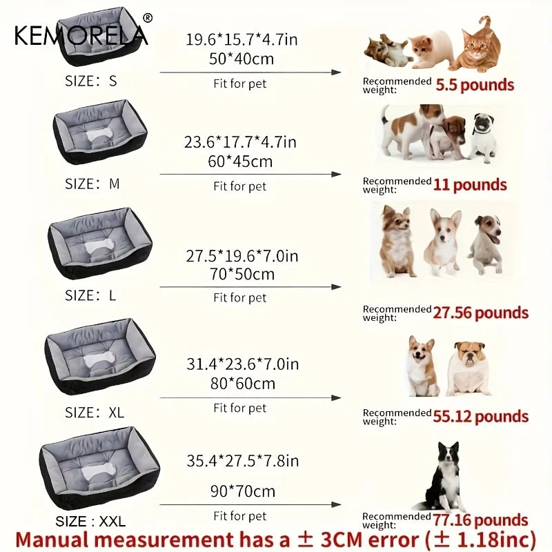 Orthopedic Plush Dog Bed