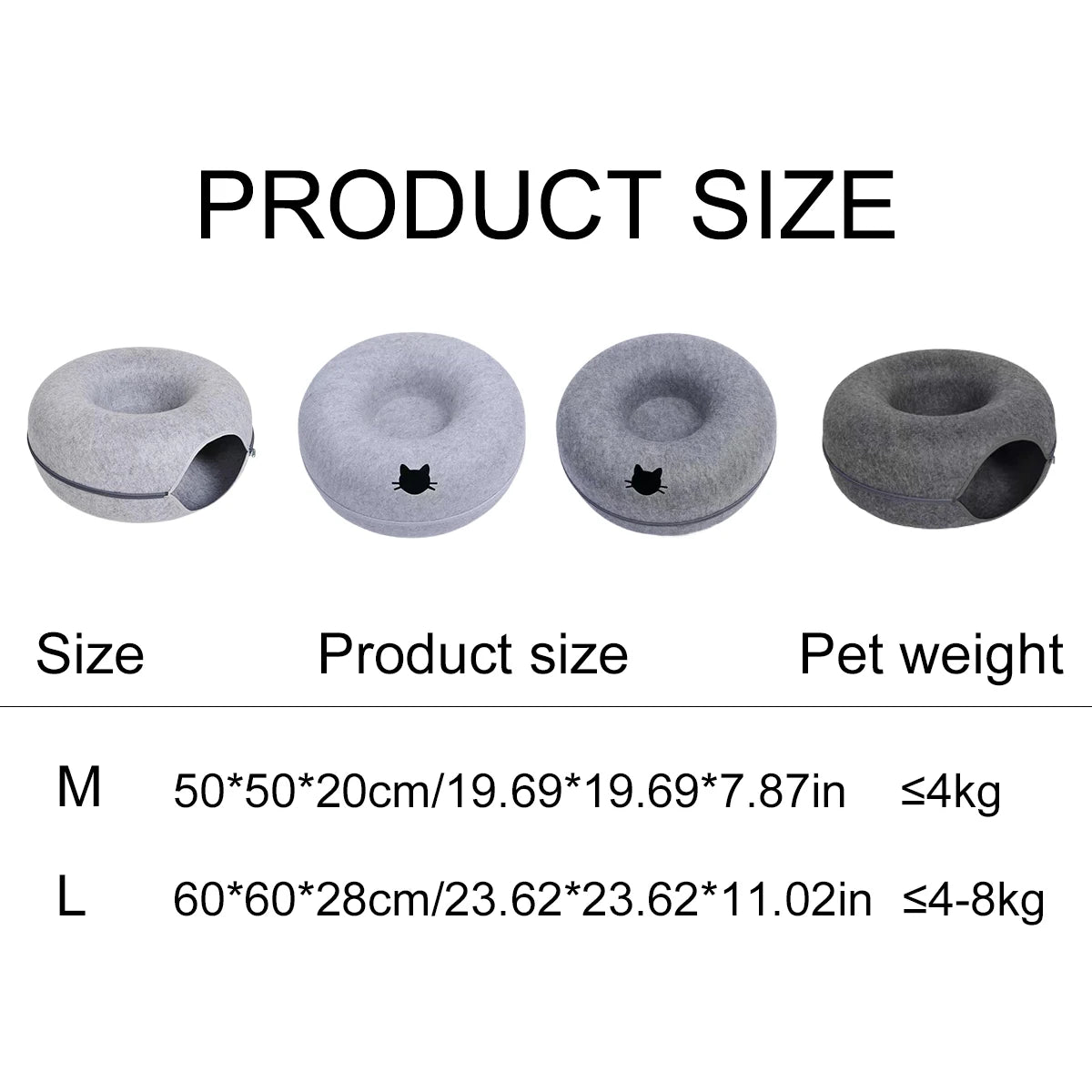 Donut Cat Bed & Tunnel