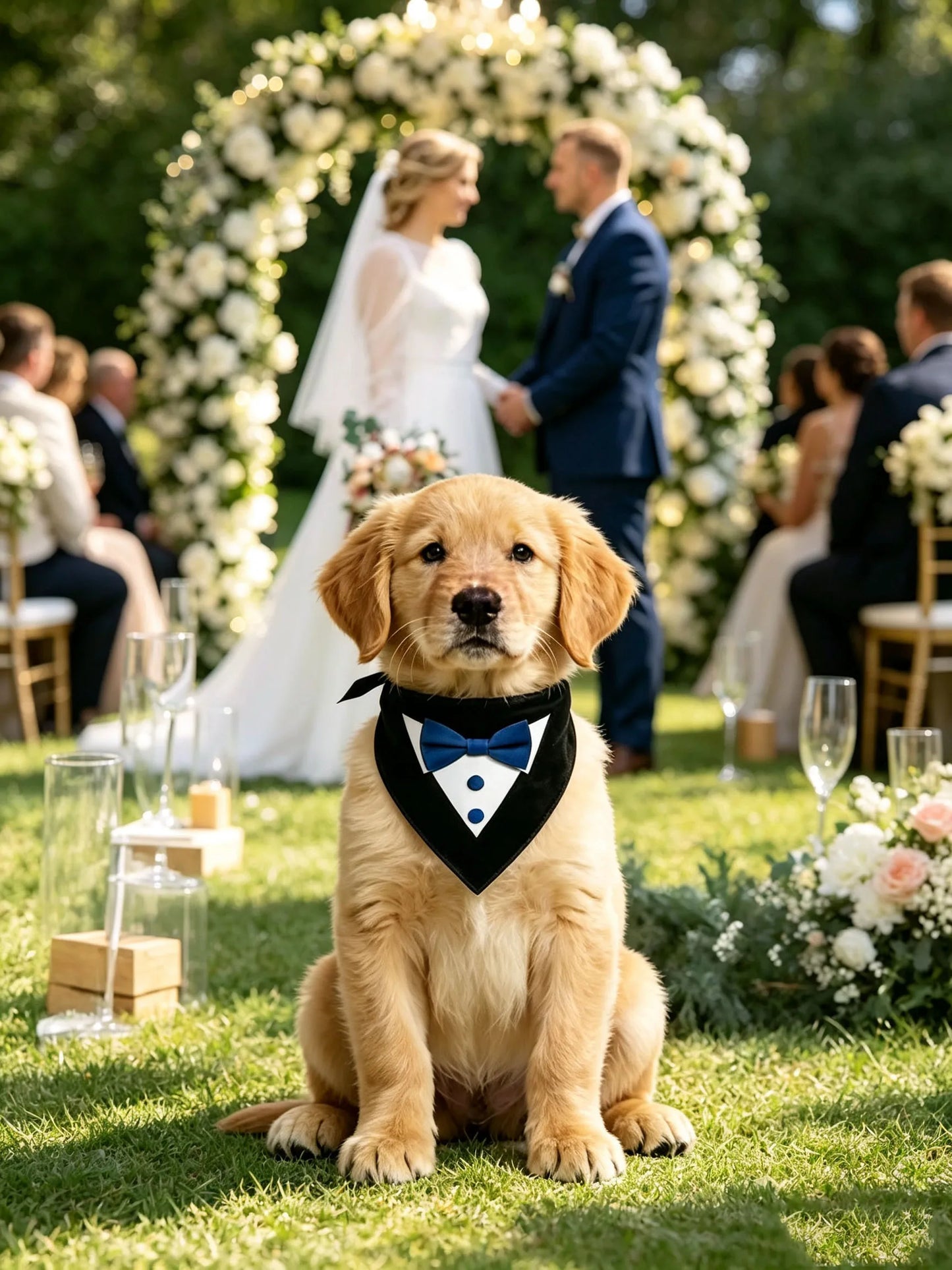 Tuxedo Bandana with Bow Tie