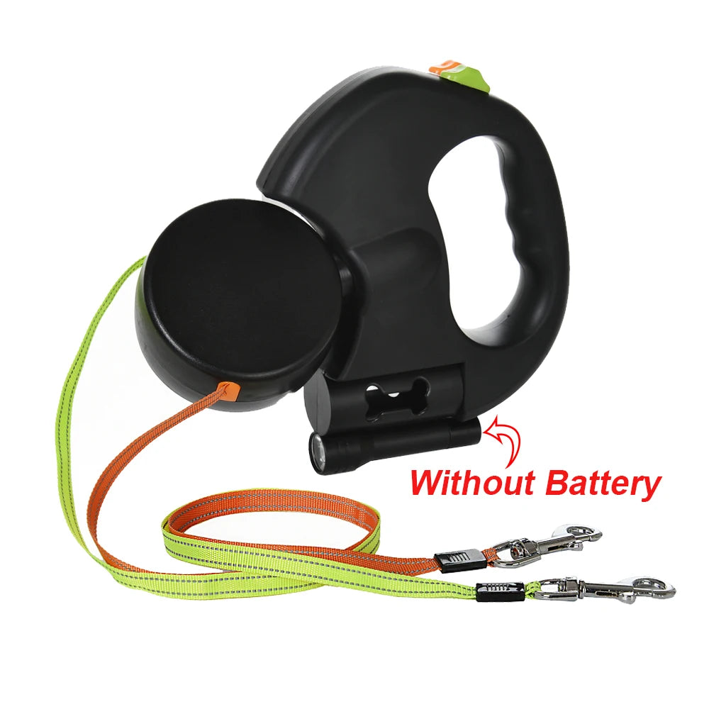 Retractable Dual Dog Leash