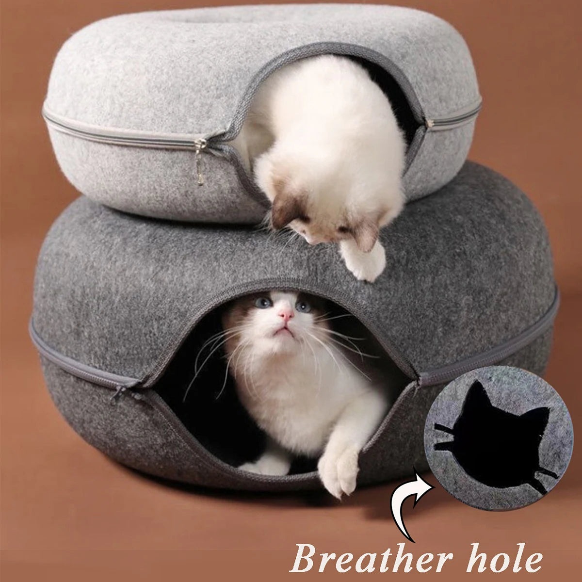 Donut Cat Bed & Tunnel